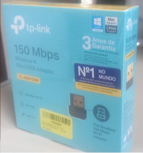 Imagem 10 de 10 de Nano Adaptador Usb Wireless N 150mbps Tl-wn725n