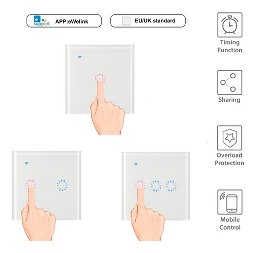 Interruptor De Luz Inteligente Inalámbrico Con Wifi