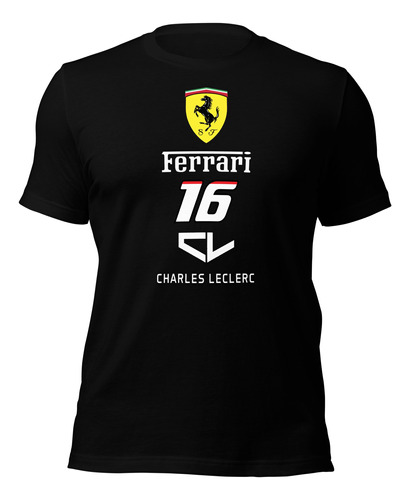 Remera Charles Leclerc 16 Formula 1