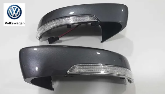 pisca voyage 84 Par Capa Retrovisor+pisca Vw Gol G6 G7 Original Cinza Platin