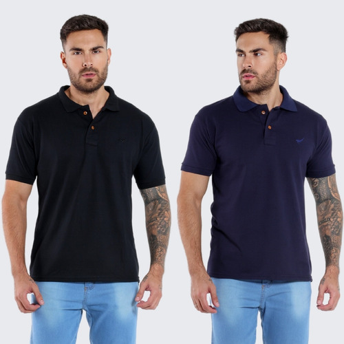 Kit 2 Camisa Camiseta Polo Masculina Slim Blusa Esportiva