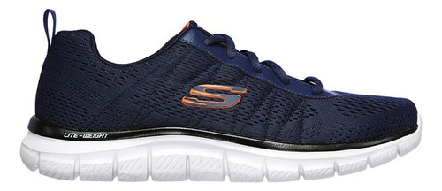 Tenis Lifestyle Skechers Track Moulton - Azul-blanco