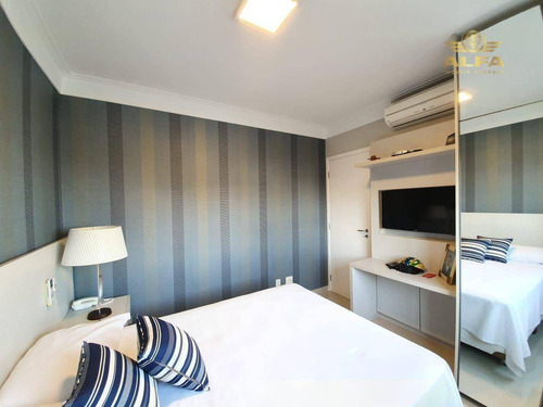 Imagem 21 de 30 de Apartamento De Frente Para O Mar Na Praia Da Enseada Com 4 Dormitórios, Varanda Gourmet, Prédio Com Lazer E 3 Vagas, Guarujá. - Ap1499