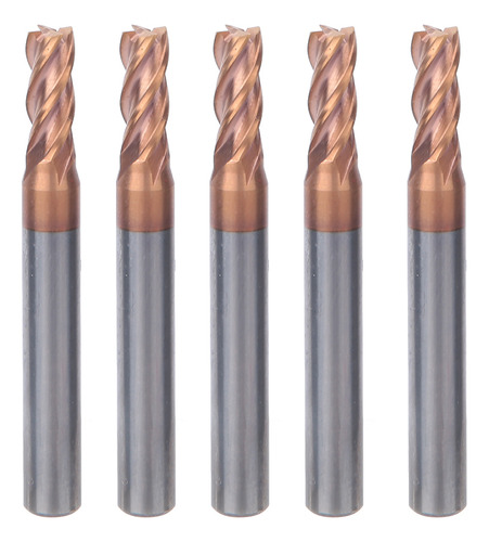 Fresa De Carburo, 5 Mm, 4 Ranuras, Nanorrevestimiento En Esp