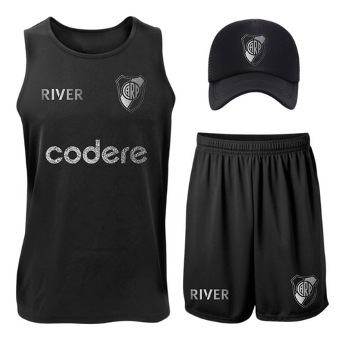 Conjunto Musculosa Short Gorra Deport Futbol Argentino Club
