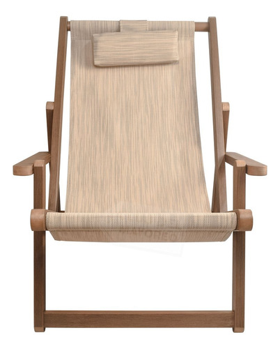 Silla De Playa Plegable Portátil Jardín, Pesca,alberca,campo Marrón Claro