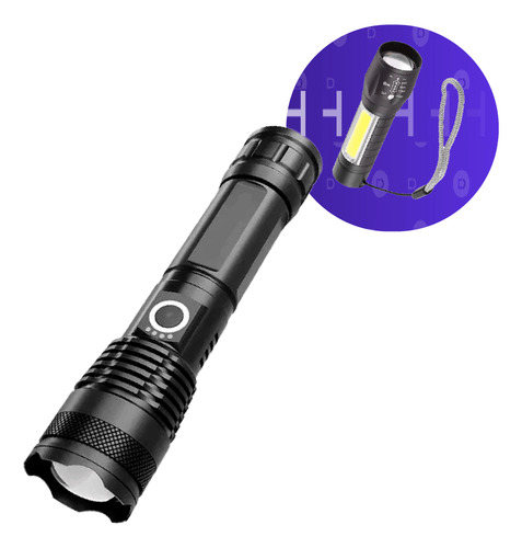 Linterna Xhp50 + Linterna Mini Tactica 1402 De Regalo