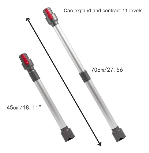 Tubo Telescópico Para Aspiradora Dyson V7 V8 V10 V11 De 45 C