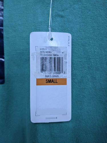 Izod Agata Green Fieldhouse Sweater Chompa Jersey 3/4 Zip