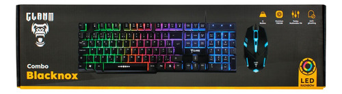 Kit Teclado E Mouse Clanm Rgb Combo Blacknox