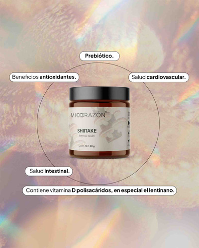 Shiitake | Antioxidante | Agrega A Tu Bebida