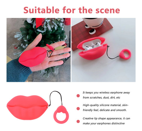 Funda Protectora Para Auriculares Con Forma De Labio De 1 Pi