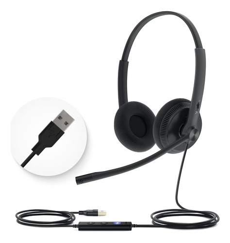 Yealink Uh34 Auriculares Con Cable Usb Con Micrófono Estéreo