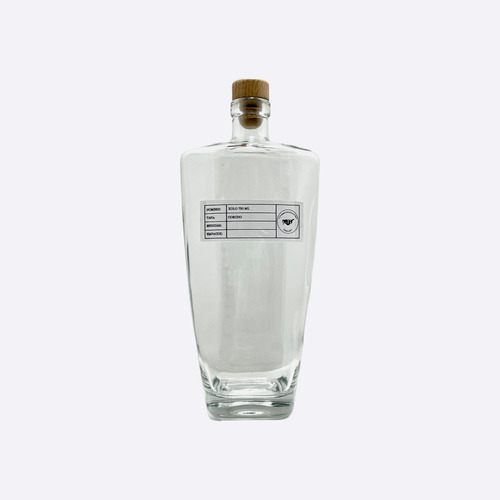 Licorera Premium Xolo 750 Ml Con Corcho 2 Piezas