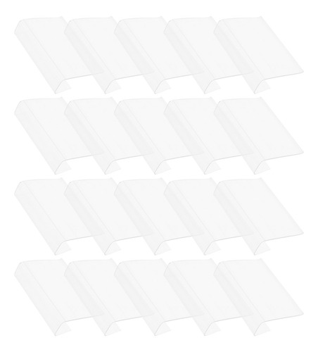50 Clips De Etiquetas Transparentes: Soportes Para Letreros