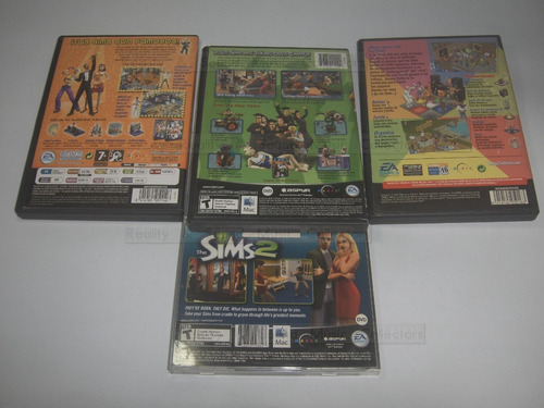 The Sims Lote De 4 Discos Expansion Pack 2 De Pc Y 2 De Mac (Usado)