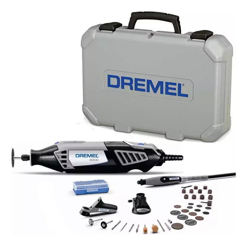  Dremel 4000-3/36 micro retífica com 3 acoplamentos e 36 acessórios 175W 4000