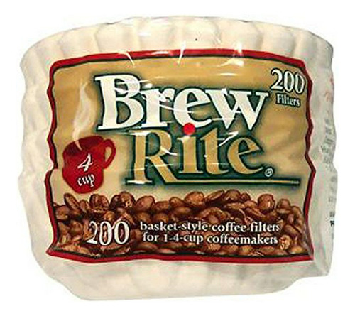 Filtros Desechables Para Café Brew Rite 200 C (blanco)