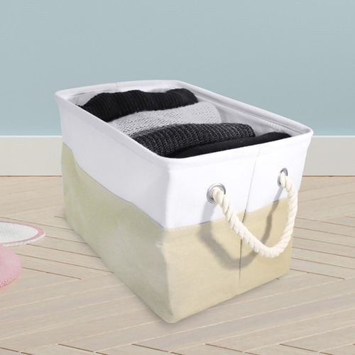Imagen 1 de 4 de Organizador De Tela Beige Y Blanco - Nixus