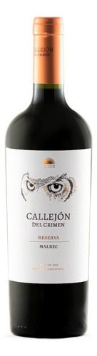 Vino Callejon Del Crimen Reserva Malbec Caja X6 750 Ml