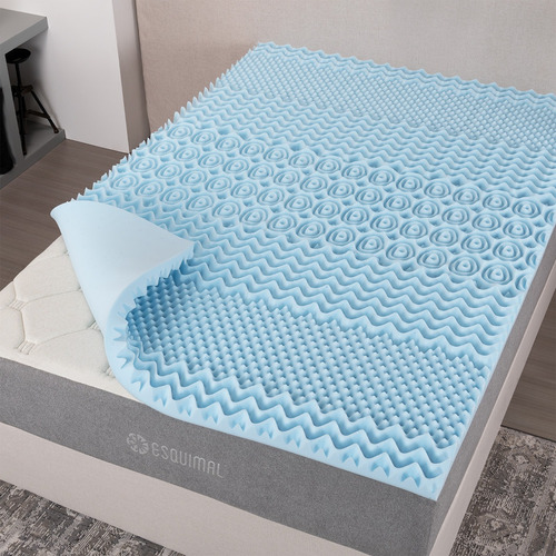 Esquimal Colchoneta Memory Foam Topper 7 Zonas Matrimonial