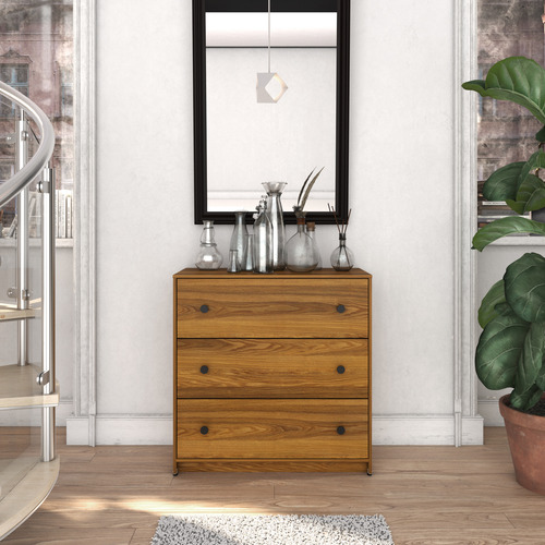 Cómoda - Modena, Mueble Armable Para Ropa De 3 Cajones Tzalam Touch