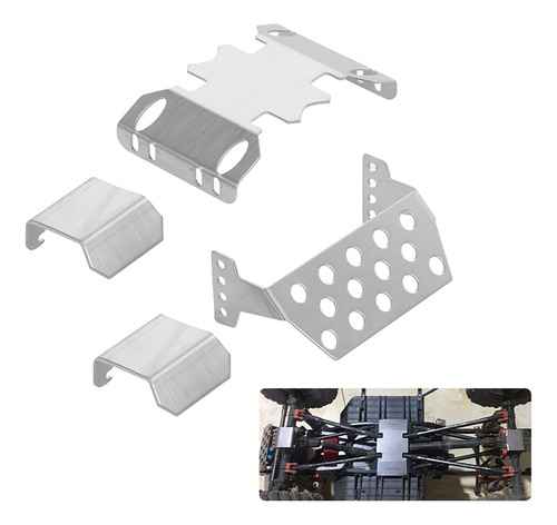 4 Unids/set Chasis Armadura Para Las 1:10 Axial Scx10 Ii