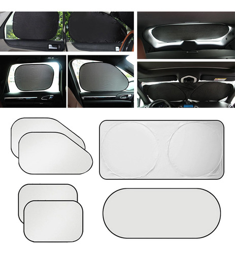 6 Uds Parasol Para Ventana De Coche Sombra De Privacidad