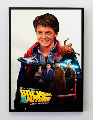 Cuadro 33x48cm Poster Mcfly Volver Al Futuro Y Universo