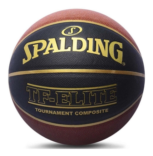 Bola De Basquete Spalding Cbb Tf-elite Couro Microfibra Tam6