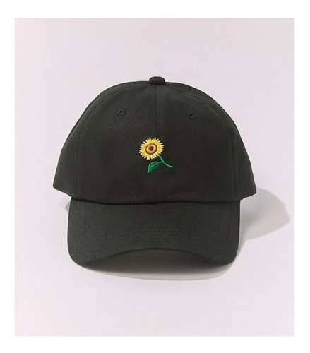 Gorra Gorro Bordada Trap Dad Flor Girasol