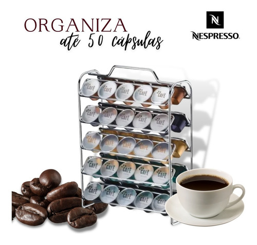 Organizador Suporte Para 50 Cápsulas De Café Nespresso
