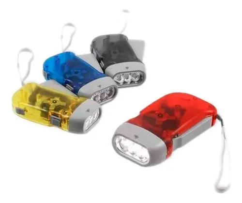 Linterna Manual Con Dinamo Sin Pilas Ni Cables Hogar Camping