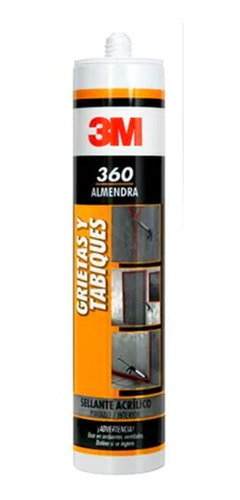 Sellador Acrilico 3m Grietas Y Tabiques 360 Blanco 300ml