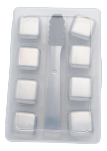 Cubitos De Hielo De Acero Inoxidable, Rocas Para 8 Cubos