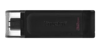 Memoria USB Kingston DataTraveler 70 DT70 32GB 3.2 Gen 1 negro