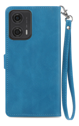 Funda Piel Con Cierre Tipo Cartera Y Cierre Para Motorola