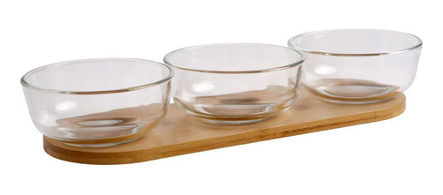 Set 3 Bowls + Base Bambu Just Home Collection