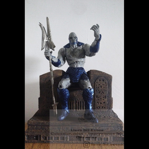 Trono Darkseid. Diorama Para Figura Dc En Escala 1:10