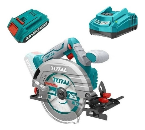Sierra Circular Inalámbrica 20v Bateria + Cargador Total
