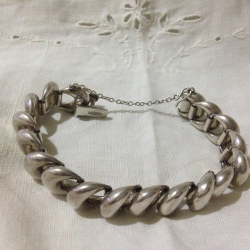 Pulsera De Plata Con Cierre Mosquetón /////