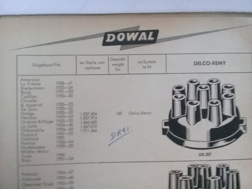 Tapa Distribuidor Buick Cadillac Dodge Pontiac Studeb Radio