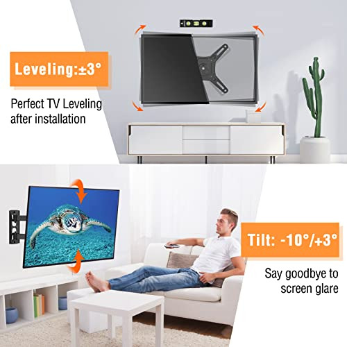 Soporte Para Pantalla De Tv Ajustable De Metal Color Negro