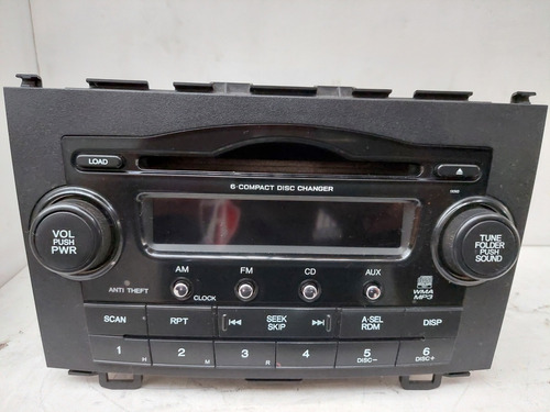 Autoestereo Original Honda Crv 6 Cds Auxiliar Mp3