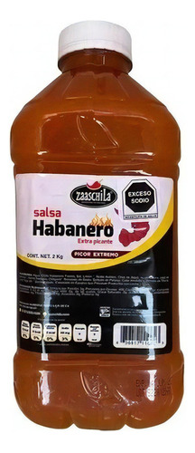 Salsa Habanero Extra Picante Zaaschila 2 Kg