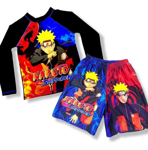 Conjunto De Naruto - Traje De Baño Para Niños