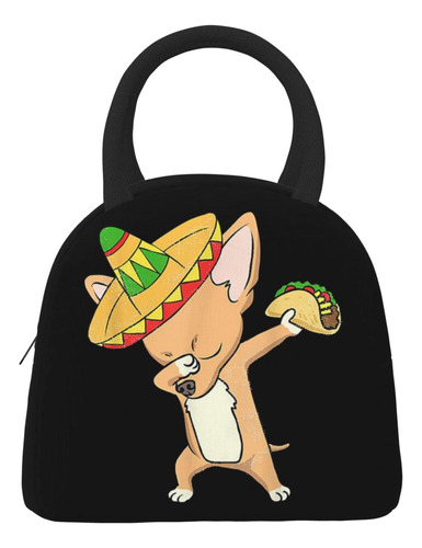 Chihuahua-taco-dog Boy Girls Hombre Mujer Lonchera Bolsa -