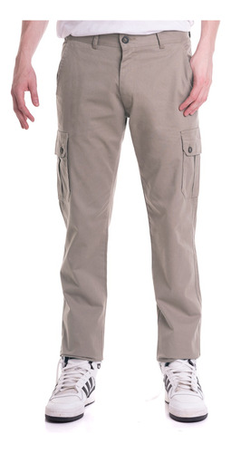 Pantalon Cargo Bolsillos Gabardina - Blue Air Jeans