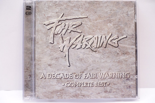 Cd Fair Warning A Decade Of Fair Warning 2001 Ed. Jap. Obi