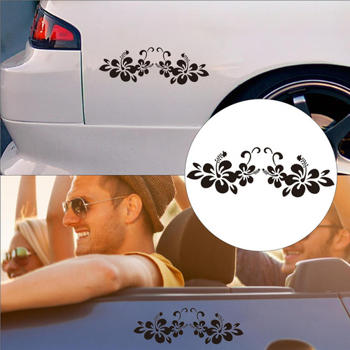 Calcomanías For Carrocería De Coche Con Flores Etiqueta Eng